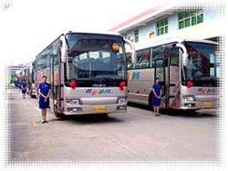 Pickup from Guilin airport by coach